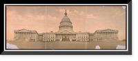 Historic Framed Print, The Capitol at Washington - 17,  17-7/8" x 21-7/8"
