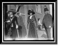 Historic Framed Print, BONLONAGER, GEORGE ALTA OF CHILE. RIGHT, AT FORT MYER HORSE SHOW WITH DAUGHTER,  17-7/8" x 21-7/8"
