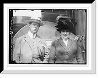 Historic Framed Print, Mrs. Randolph Guggenheim and son Charles,  17-7/8" x 21-7/8"
