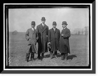 Historic Framed Print, CURTISS AIRPLANE. TESTS OF CURTISS PLANE FOR ARMY. JAPANESE WATCHING TESTS: COMDR. SAITO; UNIDENTIFIED; COMDR. TOKUTARO HIROGA; COL. K. INOUYO,  17-7/8" x 21-7/8"