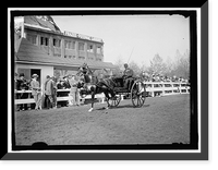 Historic Framed Print, HORSE SHOWS. UNIDENTIFIED MEN, DRIVING,  17-7/8" x 21-7/8"