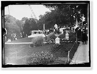 Historic Framed Print, L'ENFANT, PIERRE. MAJOR OF FRANCE. DEDICATION OF TOMB AND MEMORIAL AT ARLINGTON, APRIL 28, 1909 - 2,  17-7/8" x 21-7/8"