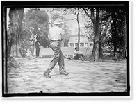 Historic Framed Print, HAYS PLAYING GOLF,  17-7/8" x 21-7/8"