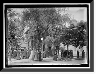 Historic Framed Print, SAINT JOHN'S P.E. CHURCH. ADMIRAL SCHLEY, FUNERAL,  17-7/8" x 21-7/8"