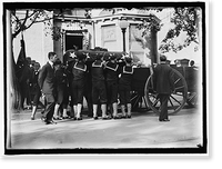 Historic Framed Print, SCHLEY, WINFIELD SCOTT, REAR ADMIRAL, U.S.N. FUNERAL, ST. JOHN'S CHURCH. CASKET,  17-7/8" x 21-7/8"