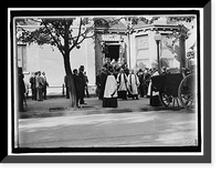 SCHLEY, WINFIELD SCOTT, REAR ADMIRAL, U.S.N. FUNERAL, ST. JOHN'S CHURCH. PALLBEARERS; MINISTERS, REV. COTTON SMITH AND NAVY CHAPLAIN; REV. DR. GEORGE WILLIAM SMITH STANDING AT CAISSON Timeless Wall