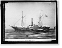 U.S.S Water Witch. SHIP, Vintage Print