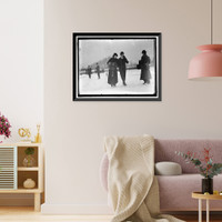 Historic Framed Print, LEWIS, MRS. ARTHUR. SKATING,  17-7/8" x 21-7/8"