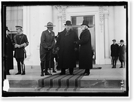 Historic Framed Print, BADEN-POWELL, SIR ROBERT, [WILLIAM H. TAFT], BUTT, ARCHIBALD WILLINGHAM FOUNDER OF BOY SCOUTS [WITH TAFT],  17-7/8" x 21-7/8"