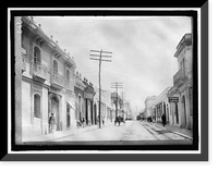 Historic Framed Print, GUATEMALA. STREET SCENE, GUATEMALA CITY,  17-7/8" x 21-7/8"