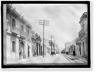 Historic Framed Print, GUATEMALA. STREET SCENE, GUATEMALA CITY,  17-7/8" x 21-7/8"