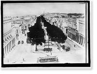 Historic Framed Print, CUBA. STREET SCENE IN HAVANA,  17-7/8" x 21-7/8"