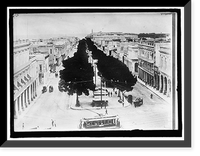 Historic Framed Print, CUBA. STREET SCENE IN HAVANA,  17-7/8" x 21-7/8"