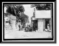 Historic Framed Print, HAITI. SCENE, PORT AU PRINCE,  17-7/8" x 21-7/8"