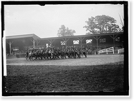 Historic Framed Print, HORSE SHOWS. DEMNS. BY FT. MYER CAV. - 2,  17-7/8" x 21-7/8"