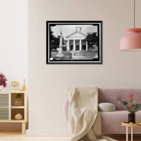 Franklin directing the building of stockade fort, Antique Wall Art
