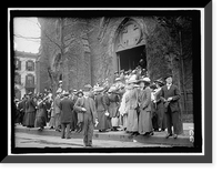 Historic Framed Print, ALL SOUL'S CHURCH. UNITARIAN. 14TH AND L STREETS, N.W. EASTER CROWDS,  17-7/8" x 21-7/8"