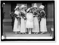 TEXAS, U.S.S. CLAUDIA LYON, MISS GARLAND BONNER, MAY COLQUITT, MISS URA LINK, AND MISS MAE FUREY AT LAUNCHING Classic, Vintage Poster