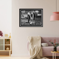 Historic Framed Print, MANN, JAMES R. REP. FROM ILLINOIS, 1897-1922. PLANTING TREE AT CAPITOL,  17-7/8" x 21-7/8"
