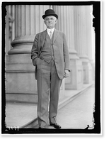 SANDERS, NEWELL. SENATOR FROM TENNESSEE, 1912-1913. ON STEPS OF CAPITOL - 2, Historic Print