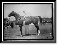 Historic Framed Print, HORSE SHOWS. BABY VINCENT McLEAN ON 'INDIAN FLOWER',  17-7/8" x 21-7/8"