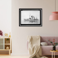 Historic Framed Print, BREMEN. OF GERMAN SQUADRON,  17-7/8" x 21-7/8"