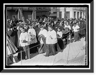 Historic Framed Print, PAN AMERICAN MASS. THANKSGIVING DAY AT ST. PATRICK'S. MONS. DOUGHERTY; DR. BURNS; CARDINAL GIBBONS; MONS. KERBY,  17-7/8" x 21-7/8"
