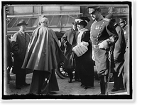 PAN AMERICAN MASS. THANKSGIVING DAY AT ST. PATRICK'S. FATHER RUSSELL; TAFT; MRS. TAFT; MAJ. BUTT, Antique Poster