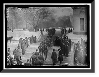 NEW YEAR'S RECEPTION AT WHITE HOUSE. GENERAL VIEW OF ARMY OFFICERS LEAVING WAR DEPARTMENT FOR RECEPTION, Antique Print