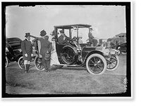 LONGWORTH, MRS. NICHOLAS. SITTING IN DOOR OF AUTO; WITH MRS. TAFT Classic, Vintage Poster
