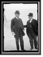 Historic Framed Print, FLINT, FRANK PUTNAM SENATOR FROM CALIFORNIA, 1905-1911. LEFT, WITH SENATOR THOMAS STAPLES MARTIN, OF VIRGINIA,  17-7/8" x 21-7/8"