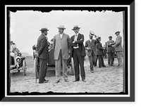 WRIGHT FLIGHTS, FORT MYER, VA, JULY 1909. SPECTATORS: ROBERT BACON; SEC. OF WAR DICKINSON; SEN. ELIHU ROOT, Antique Poster