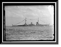 Historic Framed Print, GERMAN SQUADRON VISIT TO U.S. MOLTKE, GERMAN BATTLESHIP. IN HAMPTON ROADS - 2,  17-7/8" x 21-7/8"