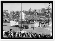 Historic Framed Print, COLUMBUS MEMORIAL UNVEILING, GENERAL VIEW - 3,  17-7/8" x 21-7/8"