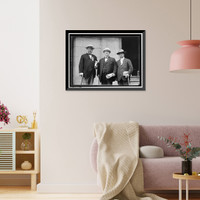 Historic Framed Print, DEMOCRATIC NATIONAL CONVENTION. COL. P. DENTON, COL. JOHN I. MARTIN, JAY CAIRNS,  17-7/8" x 21-7/8"