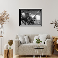 Historic Framed Print, AVIATION, ARMY, COLLEGE PARK. TESTS OF CURTISS PLANE FOR ARMY. SINGLE CONTROL,  17-7/8" x 21-7/8"