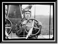 Historic Framed Print, KENNEDY, FRANKLIN. LT., U.S.A. AVIATOR. IN CURTISS DUAL CONTROL AIRPLANE, HEADLESS; COLLEGE PARK, MARYLAND,  17-7/8" x 21-7/8"