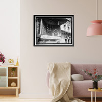 Historic Framed Print, [Washington Post sponsored bulletin board" for the 1912 Boston AL vs. New York NL World Series (baseball)]",  17-7/8" x 21-7/8"