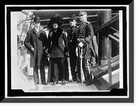 Historic Framed Print, BATTLESHIP REVIEW. E.T. STOTESBURY; LADY; DR. GRAYSON; MAJ. RHOADS,  17-7/8" x 21-7/8"