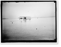 Historic Framed Print, ELLYSON, THEODORE C. LIEUT. U.S.N. TESTING SEAPLANE ON POTOMAC - 3,  17-7/8" x 21-7/8"