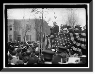 Historic Framed Print, SIBLEY MEMORIAL HOPSITAL CORNERSTONE LAYING. BRYAN SPEAKING; CRANSTON AT LEFT,  17-7/8" x 21-7/8"