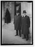 Historic Framed Print, McGOVERN, FRANCIS E. GOVERNOR OF WISCONSIN, 1911-1915. RIGHT, WITH GOV. CAREY OF ILLINOIS,  17-7/8" x 21-7/8"