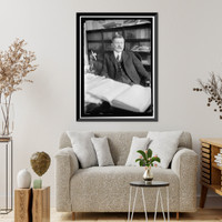 Historic Framed Print, MOORE, EDWARD B. COMMISSIONER OF PATENTS. AT DESK - 2,  17-7/8" x 21-7/8"