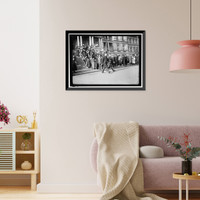 NEW YEAR'S RECEPTION AT WHITE HOUSE. GENERAL VIEW; ARMY AND NAVY OFFICERS, Vintage Print