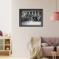 NEW YEAR'S RECEPTION AT WHITE HOUSE. GENERAL VIEW; ARMY AND NAVY OFFICERS - 3, Historic Print