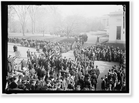 NEW YEAR'S RECEPTION AT WHITE HOUSE. GENERAL VIEW; ARMY AND NAVY OFFICERS, Historic Print