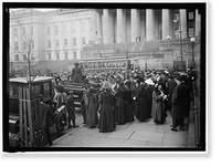 Historic Framed Print, WOMAN SUFFRAGE. ADVERTISING PARADE - 2,  17-7/8" x 21-7/8"