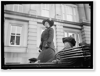 WOMAN SUFFRAGE. MRS. OLIVE HASBROUCK, MRS. GLENDOWER EVANS, Vintage Print