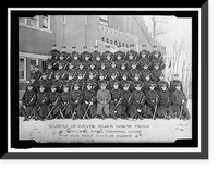 Historic Framed Print, CULVER MILITARY ACADEMY. BLACK HORSE TROOP, PERSONAL ESCORT TO VICE PRESIDENT MARSHALL AT INAUGURATION,  17-7/8" x 21-7/8"