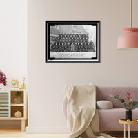 Historic Framed Print, CULVER MILITARY ACADEMY. BLACK HORSE TROOP, PERSONAL ESCORT TO VICE PRESIDENT MARSHALL AT INAUGURATION,  17-7/8" x 21-7/8"